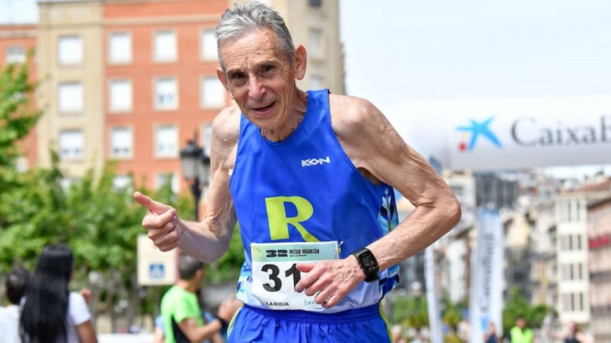 Mario Ciércoles, en plena carrera